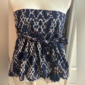 Anthropologie strapless top small